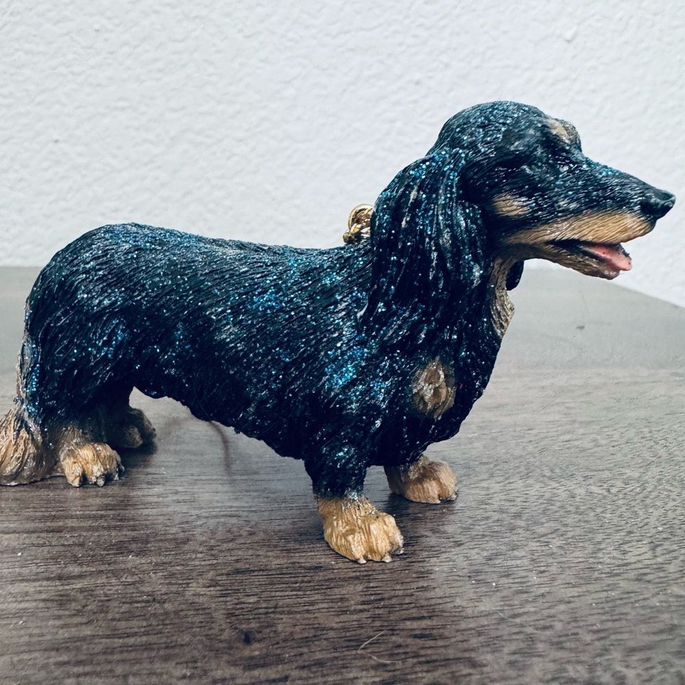 Dachshund Christmas Holiday Doxie Dog Figurine Ornament